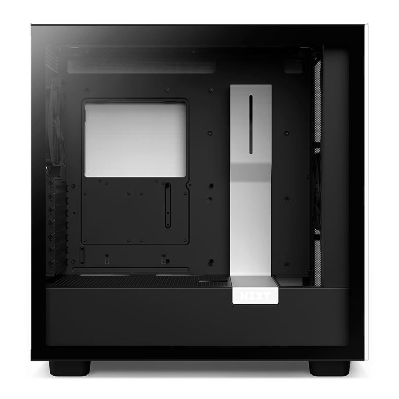 Gabinete Gamer NZXT H7, Mid-Tower, Lateral de Vidro, Com 2 Ventoinhas, Branco e Preto, CM-H71BG-01