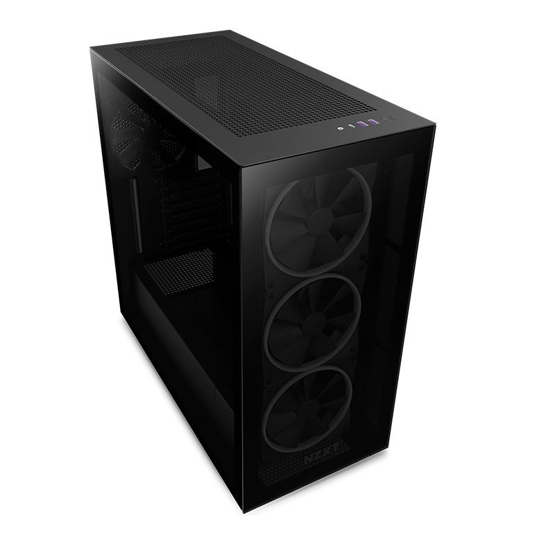 Gabinete Gamer NZXT H7 Elite, RGB, Mid-Tower, Lateral de Vidro, Com 4 Ventoinhas, Preto, CM-H71EB-01
