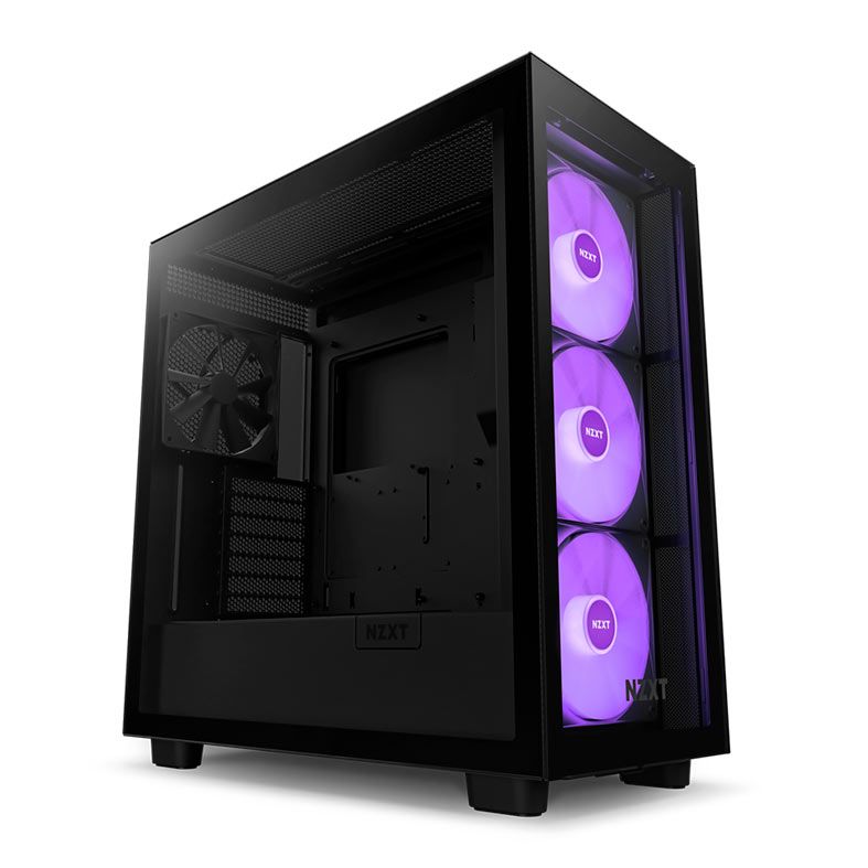Gabinete Gamer NZXT H7 Elite, Mid-Tower, Lateral de Vidro, Com 4 Fans, Preto, CM-H71EB-02