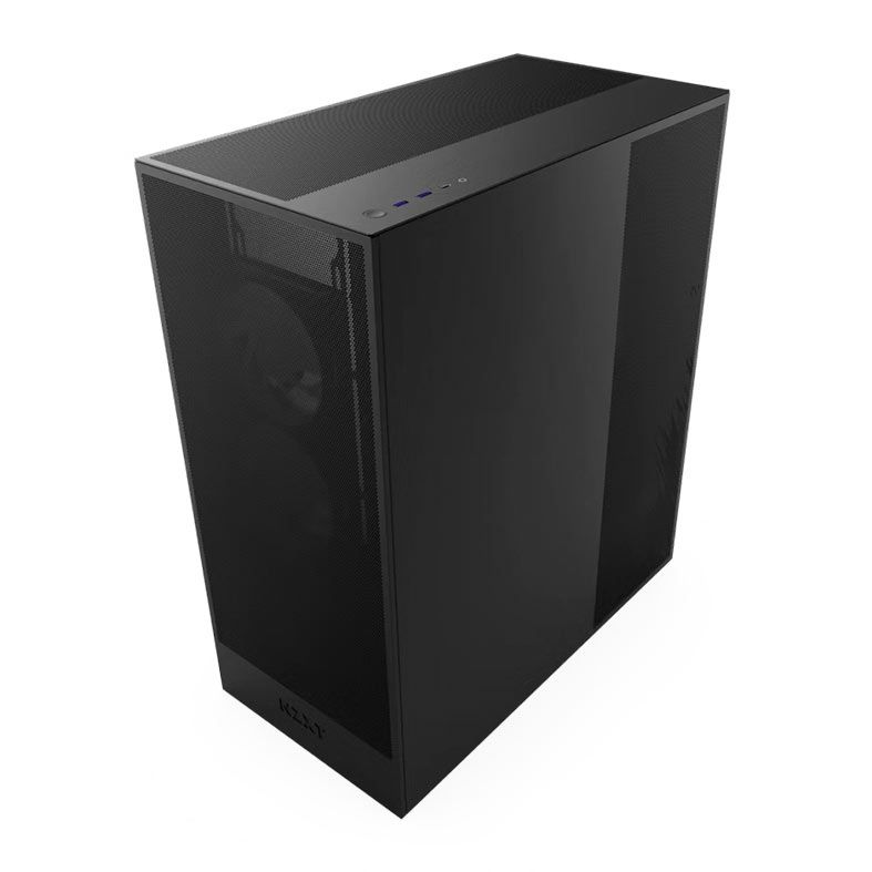 Gabinete Gamer NZXT H7 Flow, Mid-Tower, Lateral de Vidro, Com 3 Fans, Preto, CM-H72FB-01