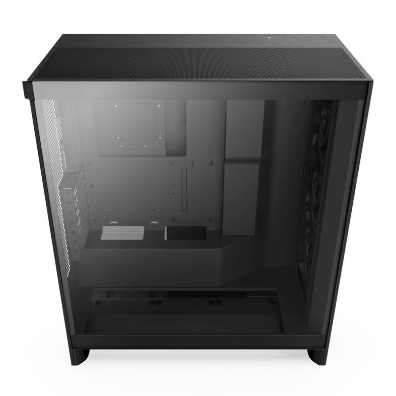 Gabinete Gamer NZXT H7 Flow, Mid-Tower, Lateral de Vidro, Com 3 Fans, Preto, CM-H72FB-01