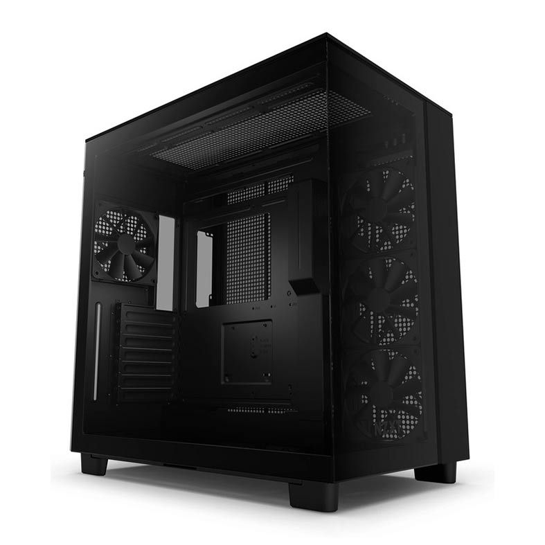 Gabinete Gamer NZXT H91FB Flow, Mid-Tower, Lateral de Vidro, Com 4 Fans, Preto, CM-H91FB-01