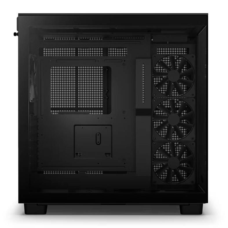 Gabinete Gamer NZXT H91FB Flow, Mid-Tower, Lateral de Vidro, Com 4 Fans, Preto, CM-H91FB-01