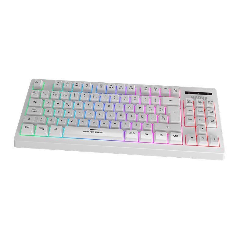 Combo Gamer Marvo Loot 30 3x1, Led, Teclado Membrana, Mouse 7200DPI, Mousepad Medio, CM310-WH-EN