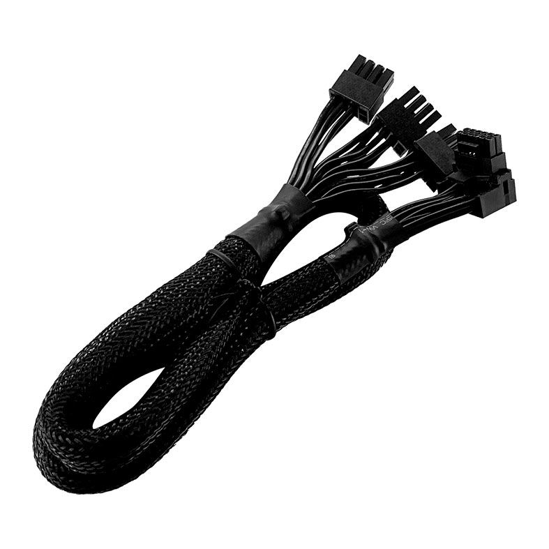 Cabo Adaptador Cooler Master 12VHPWR, PCIe 5.0 12+4 Pinos 90 Graus, 650mm, Type-2, CMA-NFPC16XXBK2-GL