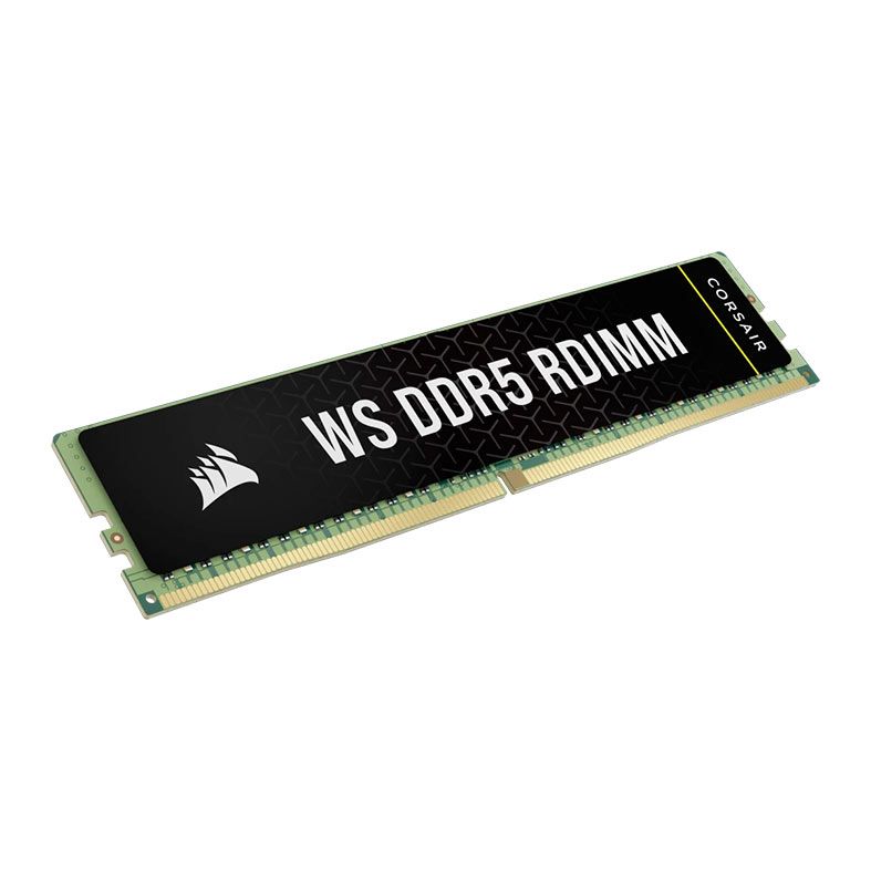 Memoria Corsair WS DDR5 RDIMM, 64GB (4x16GB), DDR5, 6000MT/s, C40, Preta, CMA64GX5M4B6000C40