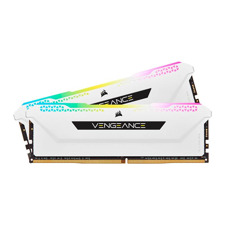 Memoria Corsair Vengeance Pro SL, RGB, 32GB (2x16GB), DDR4, 3200MHz, C16, Branco, CMH32GX4M2E3200C16W