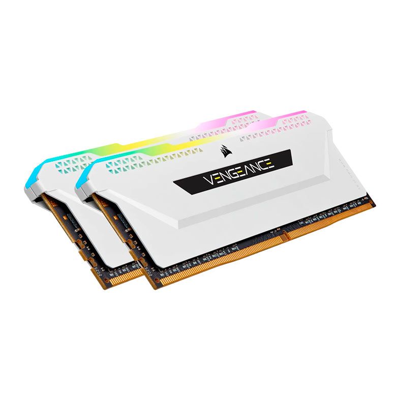 Memoria Corsair Vengeance Pro SL, RGB, 32GB (2x16GB), DDR4, 3200MHz, C16, Branco, CMH32GX4M2E3200C16W
