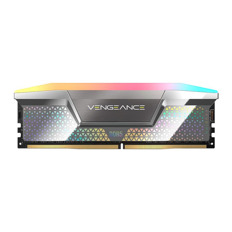 Memoria Corsair Vengeance, RGB, 96GB (4x24GB), DDR5, 7000MHz, C36, Prata, CMHC96GX5M4X7000C36