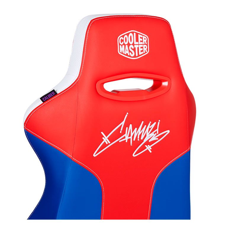 Cadeira Gamer Cooler Master Street Fighter 6 Cammy, Vermelho e Azul, CMI-GCX2-CAMMY