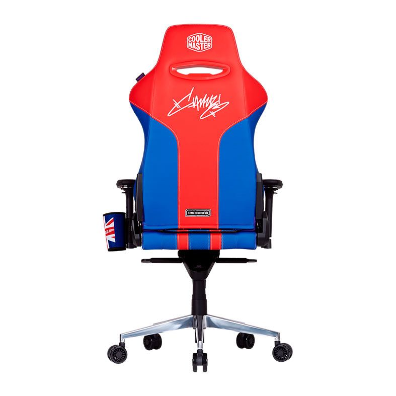 Cadeira Gamer Cooler Master Street Fighter 6 Cammy, Vermelho e Azul, CMI-GCX2-CAMMY