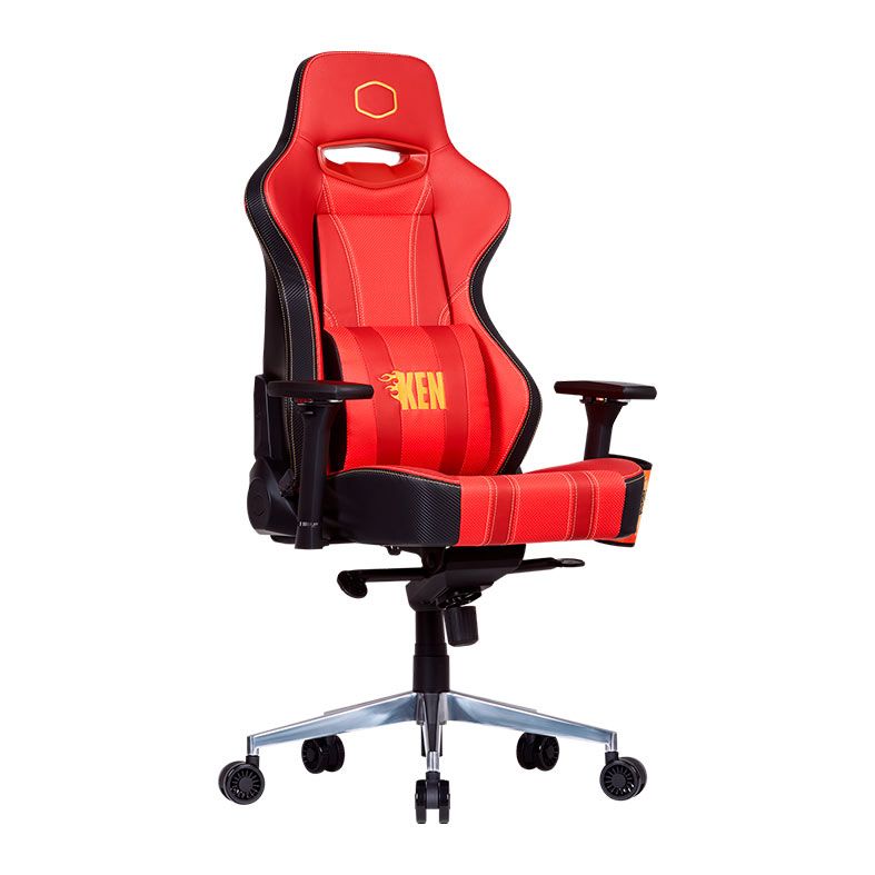 Cadeira Gamer Cooler Master Street Fighter 6 Ken, Vermelho e Preto, CMI-GCX2-KEN