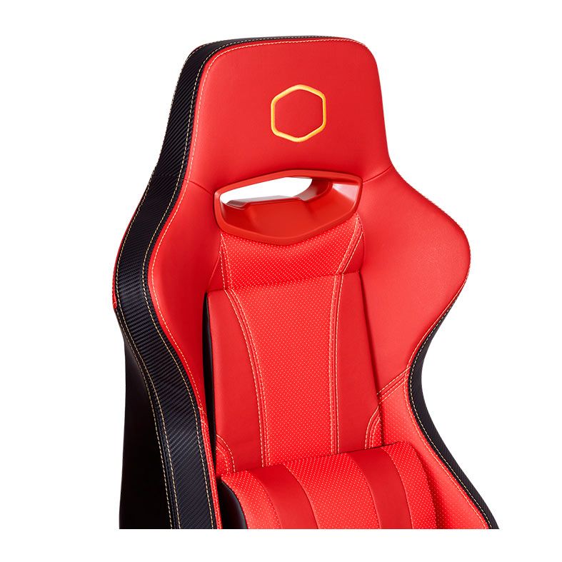 Cadeira Gamer Cooler Master Street Fighter 6 Ken, Vermelho e Preto, CMI-GCX2-KEN