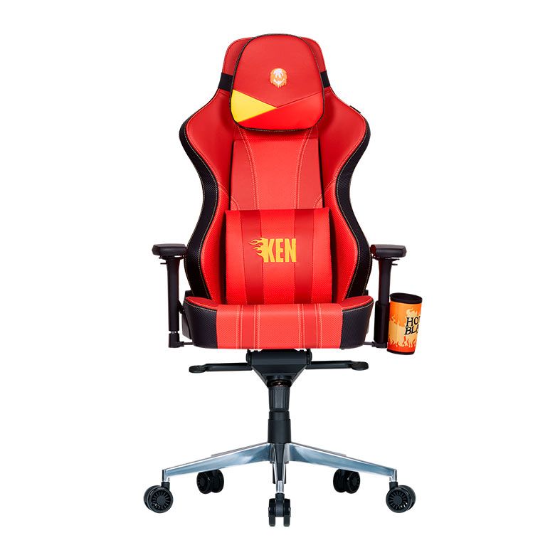 Cadeira Gamer Cooler Master Street Fighter 6 Ken, Vermelho e Preto, CMI-GCX2-KEN