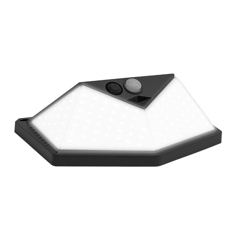 Arandela Solar Canmei, 20W, LED, Com Sensor, Preto, CMJ-ASL20-BL01