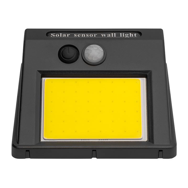 Arandela Solar Canmei, 9.6W, LED, Com Sensor, Preto, CMJ-ASL96-BL01