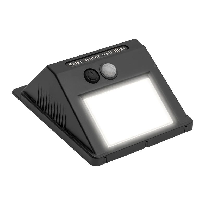 Arandela Solar Canmei, 9.6W, LED, Com Sensor, Preto, CMJ-ASL96-BL01
