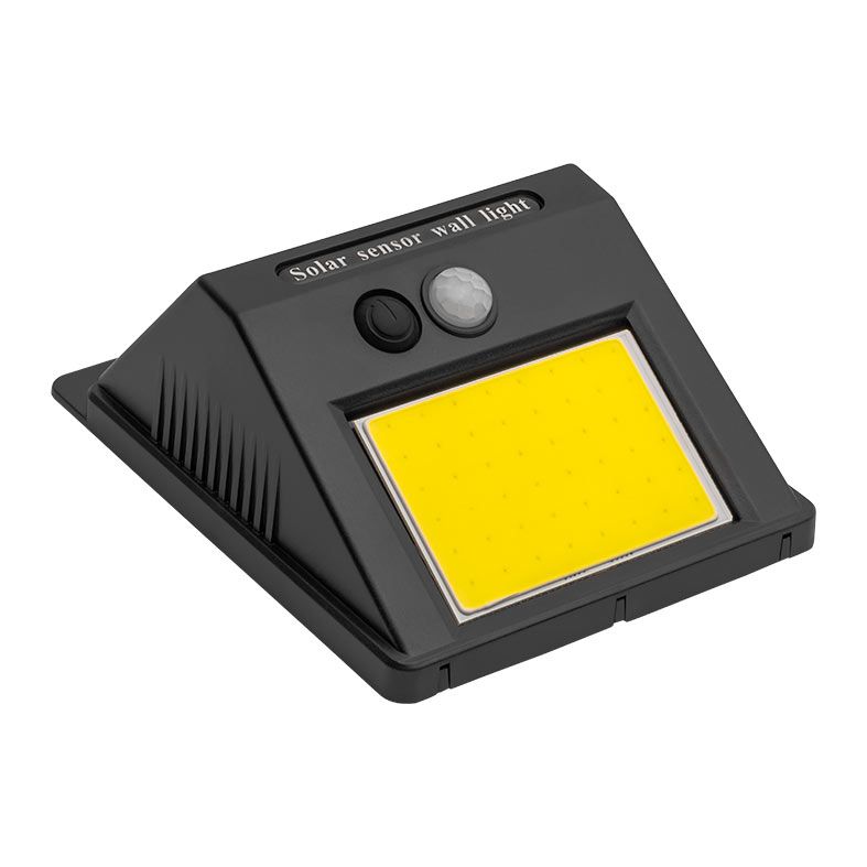Arandela Solar Canmei, 9.6W, LED, Com Sensor, Preto, CMJ-ASL96-BL01