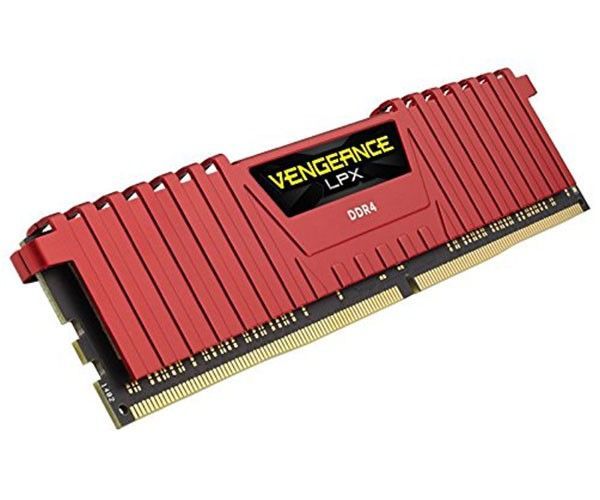 Memoria Corsair Vengeance LPX 4GB (1x4) DDR4 2400MHz Vermelha, CMK4GX4M1A2400C16R