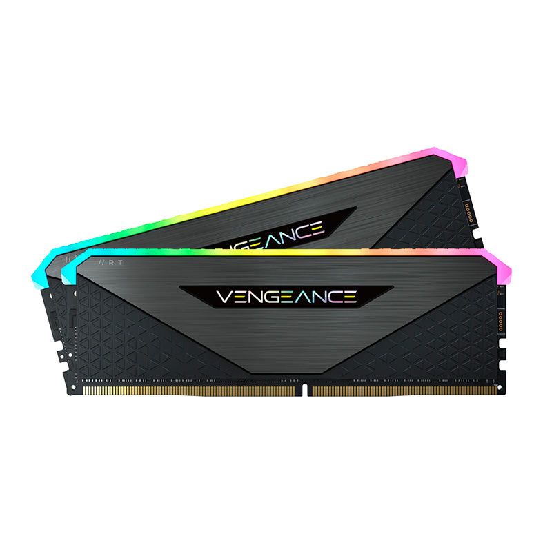Memoria Corsair Vengeance RGB RT, 16GB (2x8GB), DDR4, 3600MHz, C18, Preta, CMN16GX4M2Z3600C18