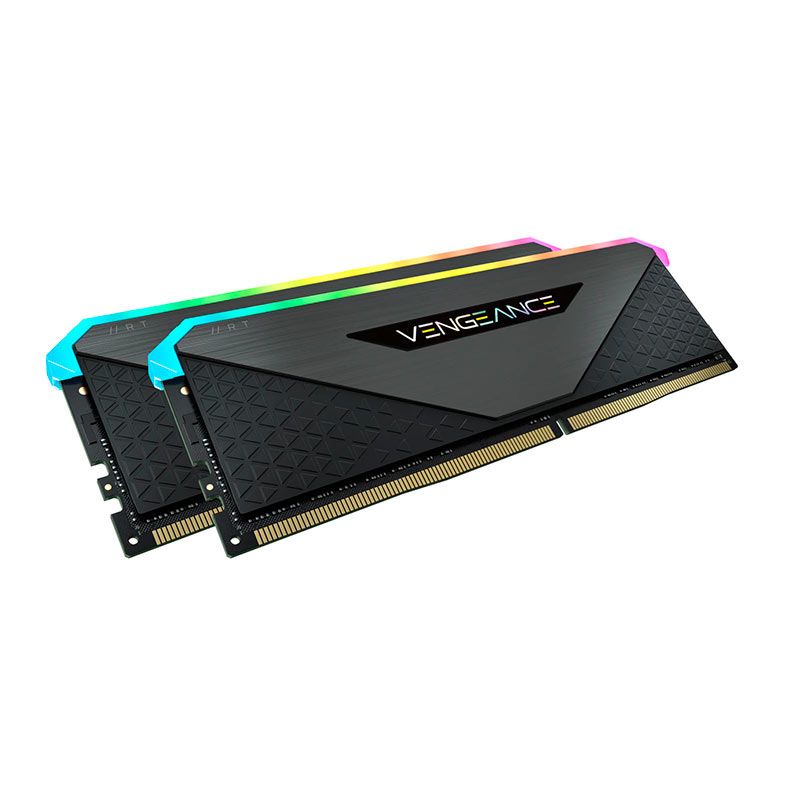 Memoria Corsair Vengeance RGB RT, 16GB (2x8GB), DDR4, 3600MHz, C18, Preta, CMN16GX4M2Z3600C18