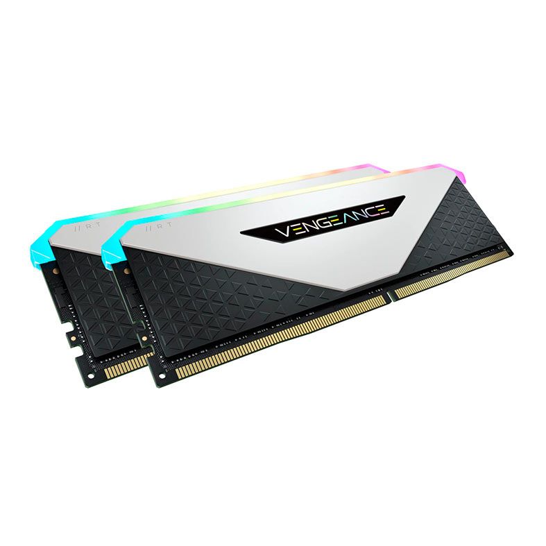 Memoria Corsair Vengeance RGB RT, 32GB (2x16GB), DDR4, 3200MHz, C16, Branca, CMN32GX4M2Z3200C16W