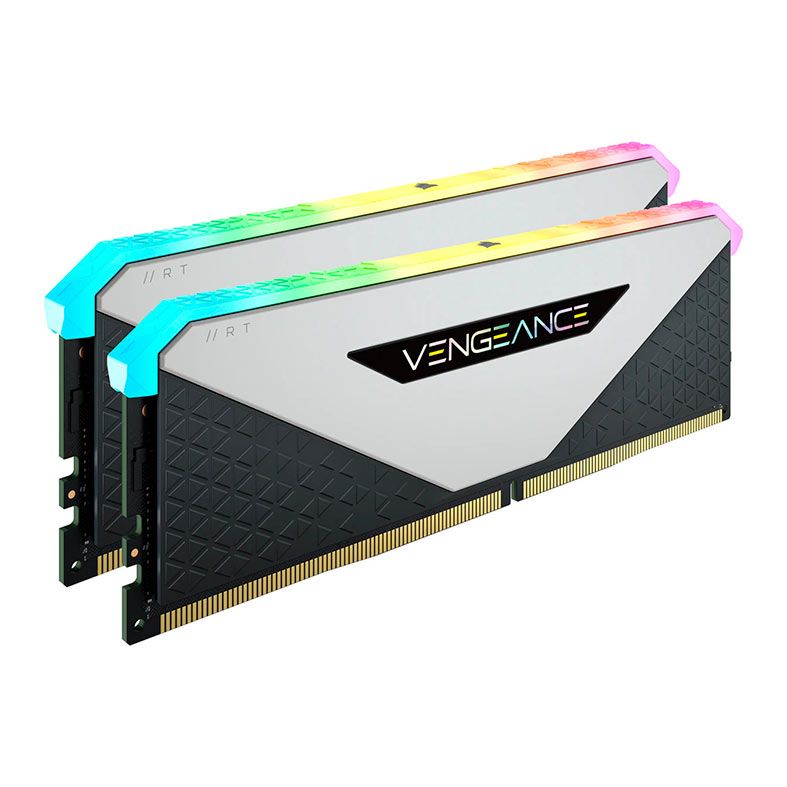 Memoria Corsair Vengeance RGB RT, 32GB (2x16GB), DDR4, 3200MHz, C16, Branca, CMN32GX4M2Z3200C16W