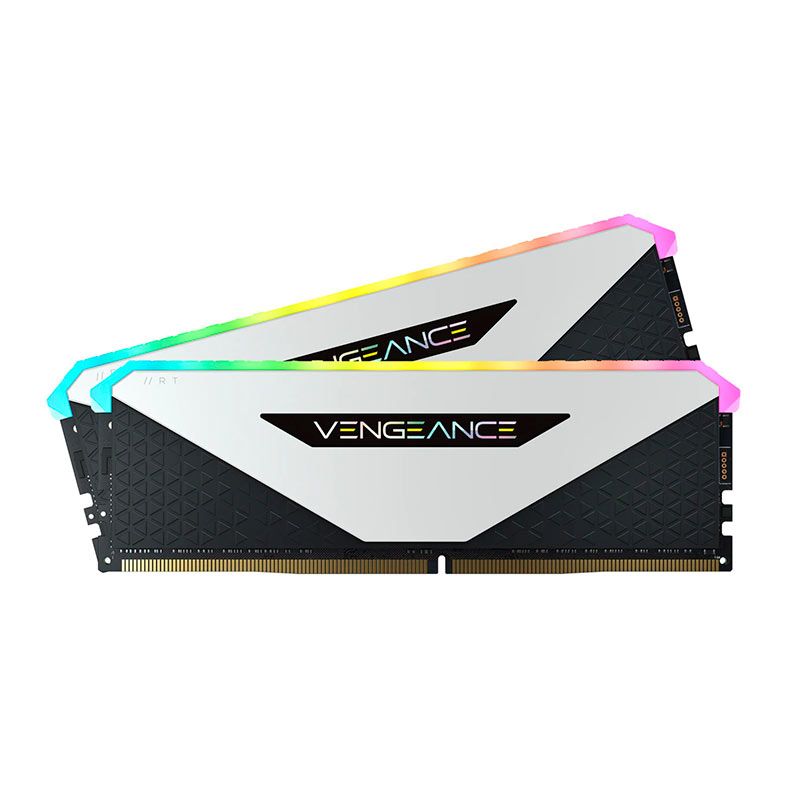 Memoria Corsair Vengeance RGB RT, 64GB (2x32GB), DDR4, 3200MHz, C16, Branca, CMN64GX4M2Z3200C16W