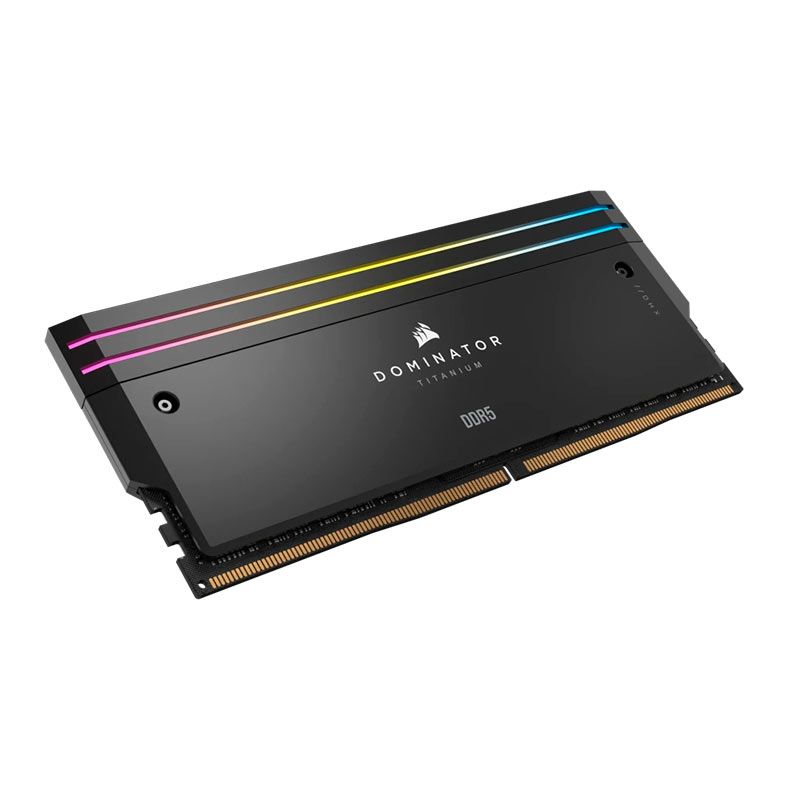 PRE VENDA - Memoria Corsair Dominator Titanium RGB, 32GB (2x16GB), DDR5, 6000MT/s, C30, Preta, CMP32GX5M2B6000C30