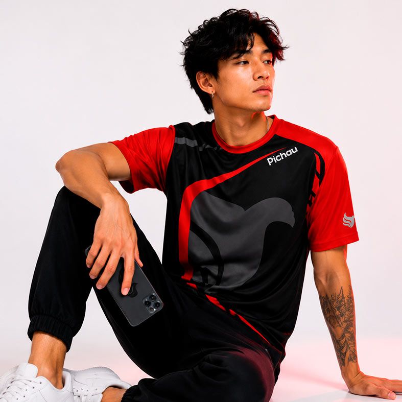 Camiseta Gamer Pichau Crimson, CMS-PG-CRIMSON