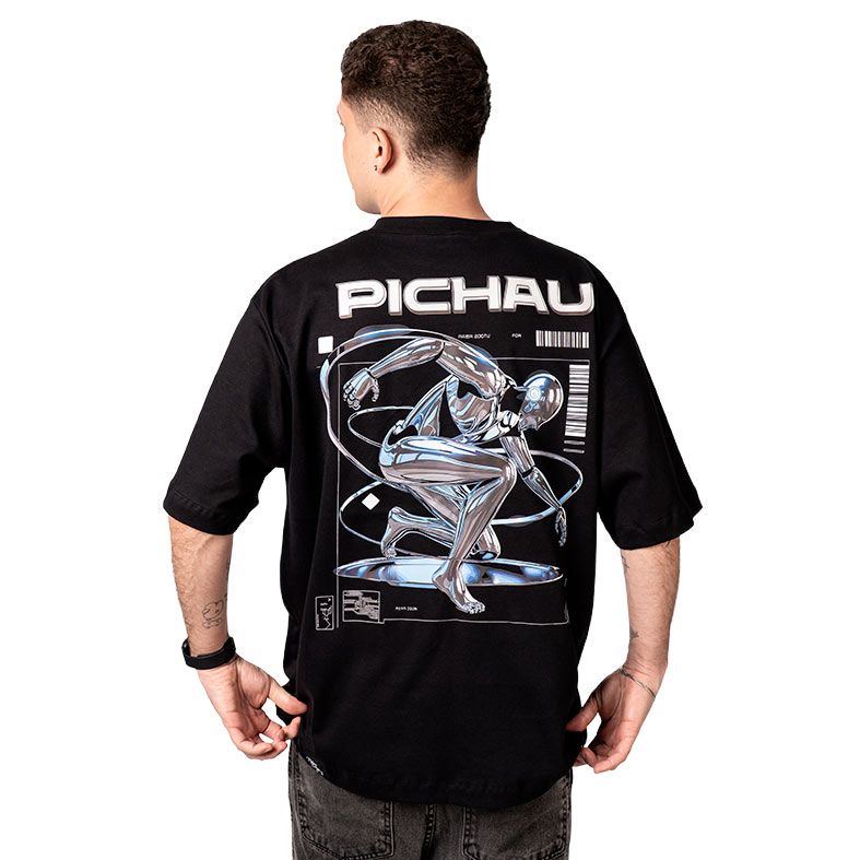 Camiseta Oversized Pichau Originals Cyber Synth, CMS-PG-CYBER