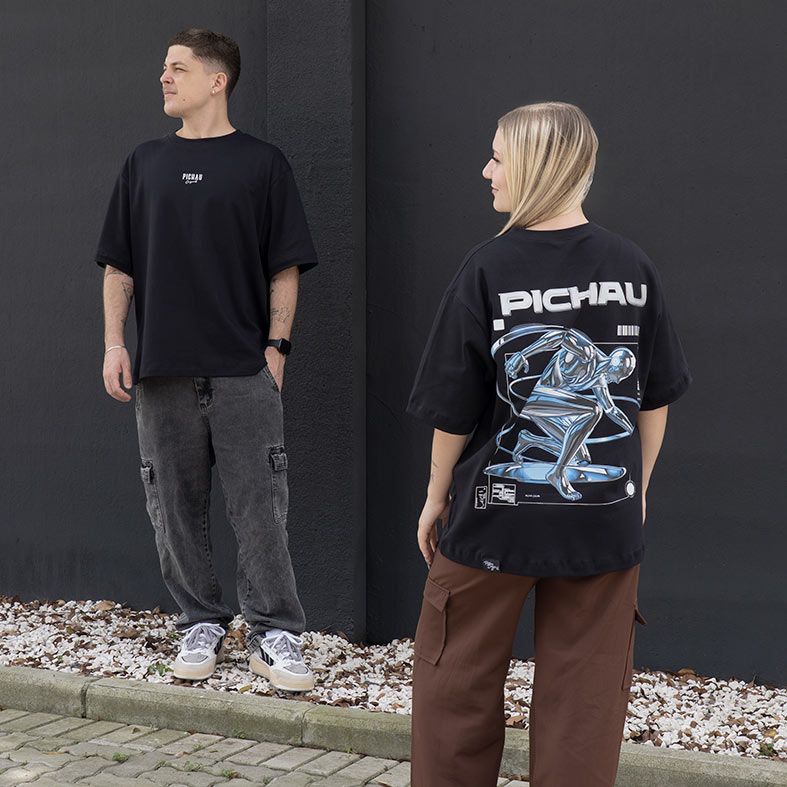 Camiseta Oversized Pichau Originals Cyber Synth, CMS-PG-CYBER