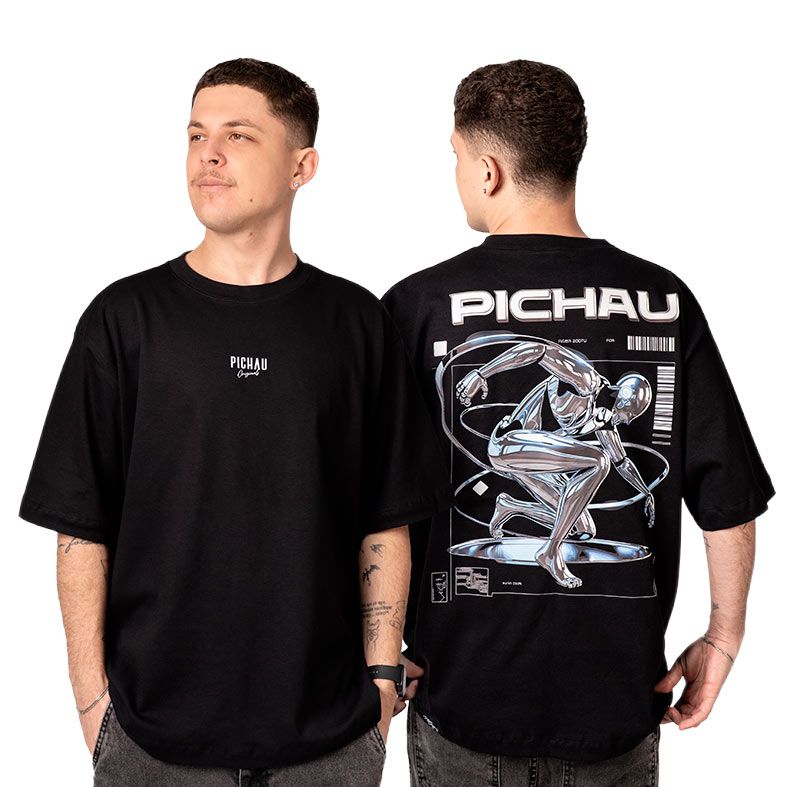 Camiseta Oversized Pichau Originals Cyber Synth, CMS-PG-CYBER