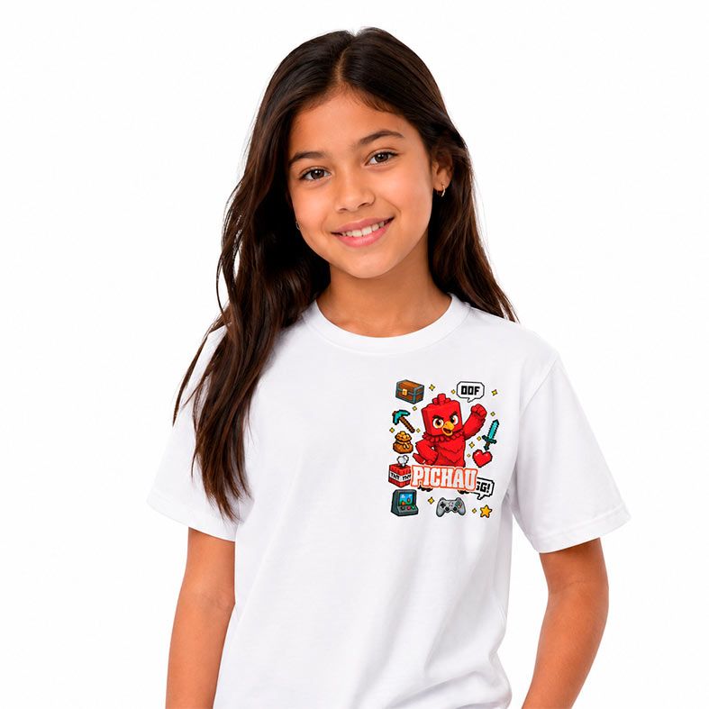 Camiseta Gamer Pichau Kids Craft, CMS-PK-CRAFT