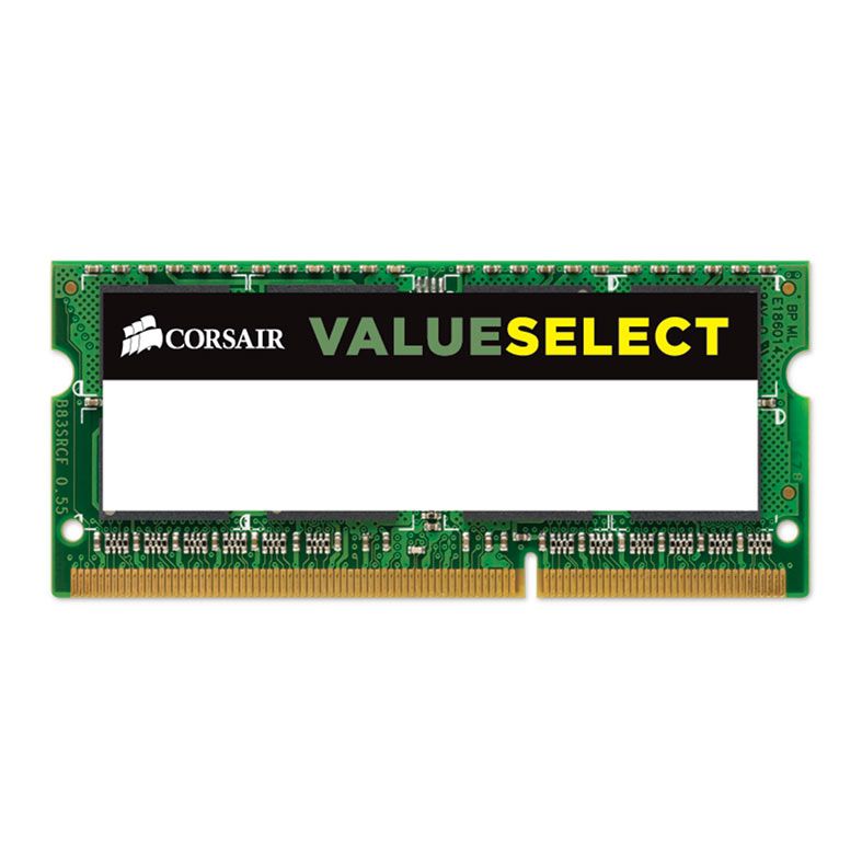 Memoria Notebook Corsair ValueSelect, 16GB (2x8GB), DDR3L, 1600MHz, C11, CMSO16GX3M2C1600C11