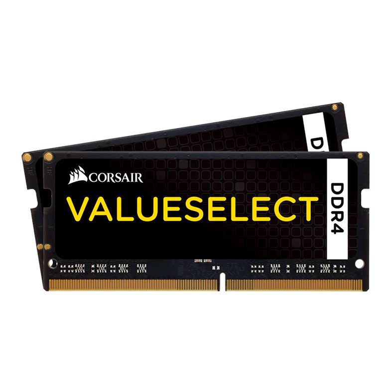 Memoria Notebook Corsair ValueSelect, 16GB (2x8GB), DDR4, 2133MHz, C15, Preta, CMSO16GX4M2A2133C15