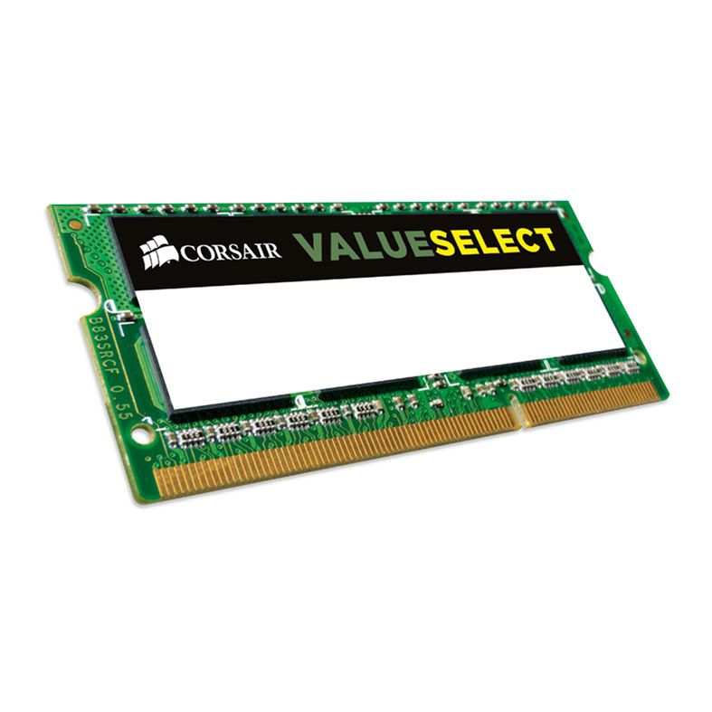 Memoria Notebook Corsair ValueSelect, 4GB (1x4GB), DDR3L, 1333MHz, C9, CMSO4GX3M1C1333C9