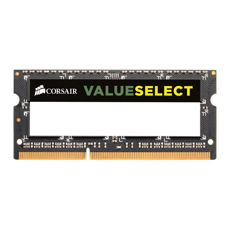 Memoria Notebook Corsair ValueSelect, 8GB (1x8GB), DDR3, 1600MHz, C11, CMSO8GX3M1A1600C11