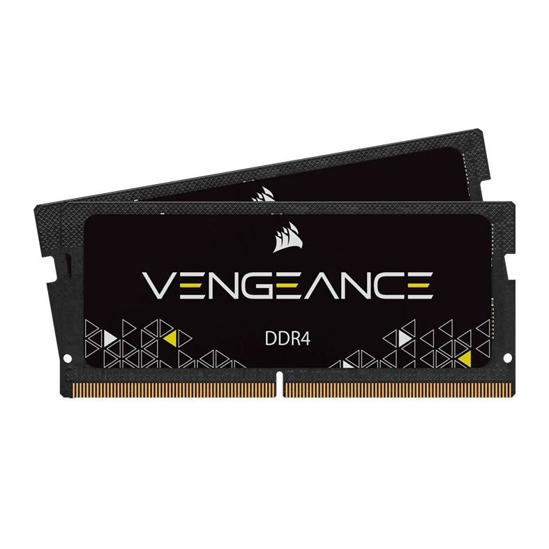 Memoria Notebook Corsair Vengeance, 16GB (2x8GB), DDR4, 2666MHz, C18, Preta, CMSX16GX4M2A2666C18