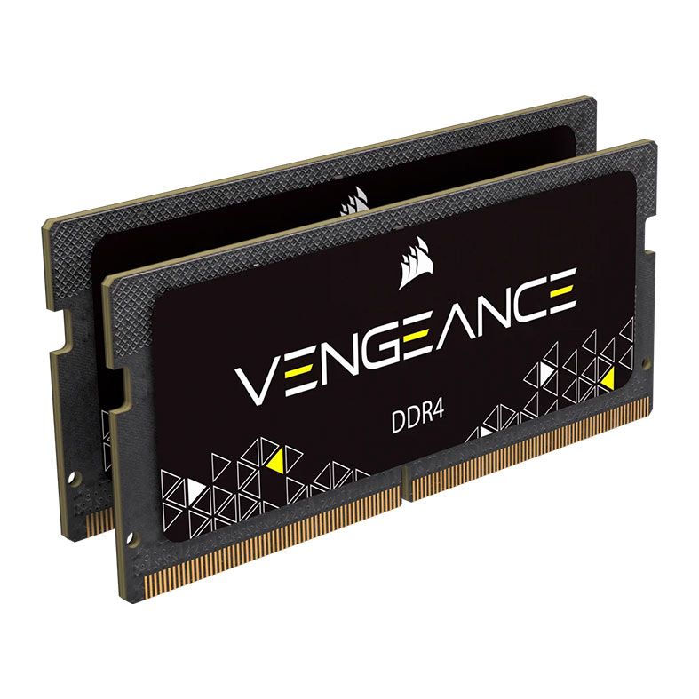 Memoria Notebook Corsair Vengeance, 16GB (2x8GB), DDR4, 2666MHz, C18, Preta, CMSX16GX4M2A2666C18