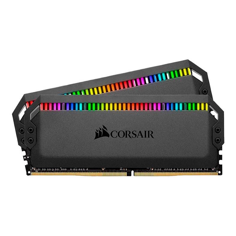 Memoria Corsair Dominator Platinum RGB 16GB (2x8) DDR4 3600MHz C18 Preto, CMT16GX4M2C3600C18