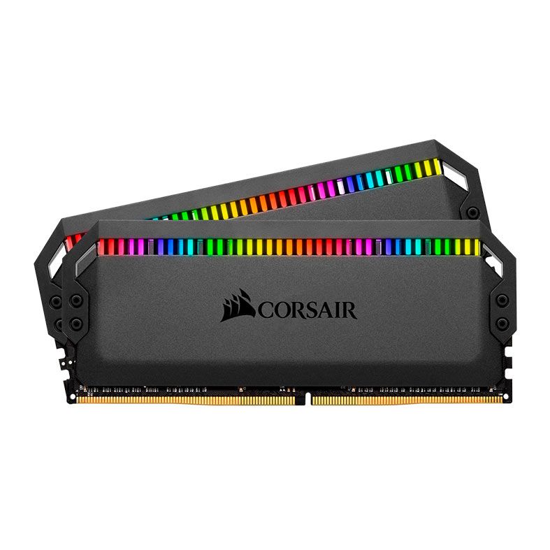 Memoria Corsair Dominator Platinum, RGB, 16GB (2x8GB), DDR4, 3200MHz, C16, Preta, CMT16GX4M2E3200C16