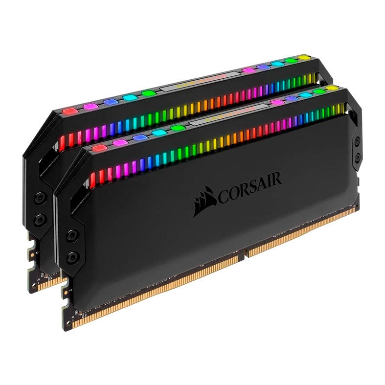 Memoria Corsair Dominator Platinum RGB, 32GB (2x16GB), DDR4, 3466MHz, C16, Preto, CMT32GX4M2C3466C16