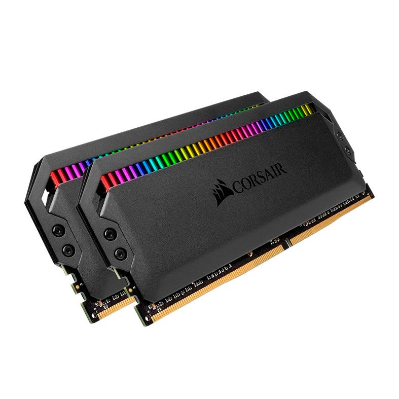 Memoria Corsair Dominator Platinum RGB, 32GB (2x16GB), DDR4, 3600MHz, C18, Preto, CMT32GX4M2C3600C18