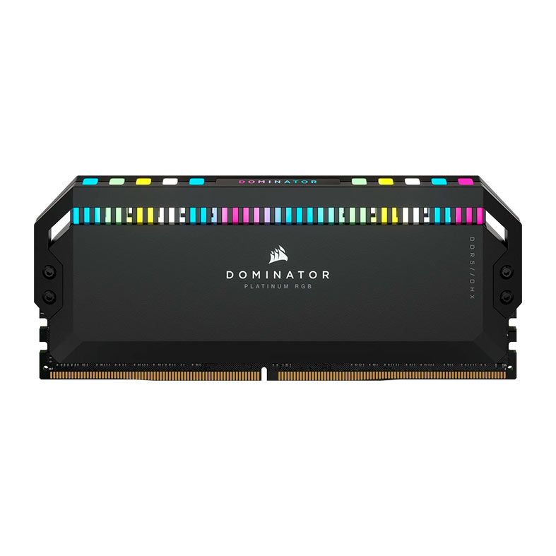Memoria Corsair Dominator Platinum, RGB, 32GB (2x16GB), DDR5, 5200MHz, C40, Preto, CMT32GX5M2B5200C40