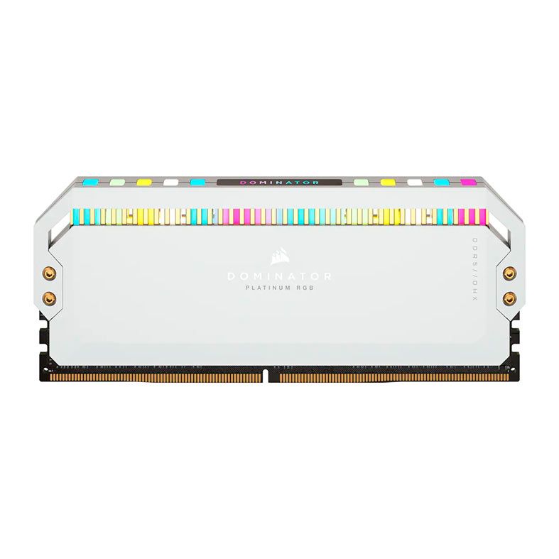Memoria Corsair Dominator Platinum, RGB, 32GB (2x16GB), DDR5, 5600MHz, C36, Branco, CMT32GX5M2B5600C36W