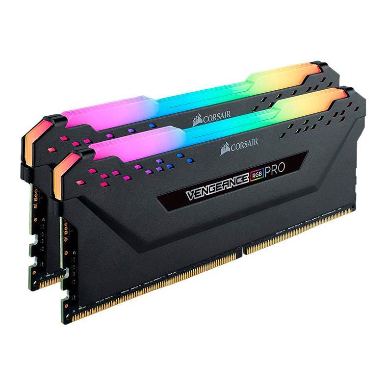 Memoria Corsair Vengeance RGB PRO 16GB (2x8) DDR4 2933MHz C16 Preta, CMW16GX4M2Z2933C16