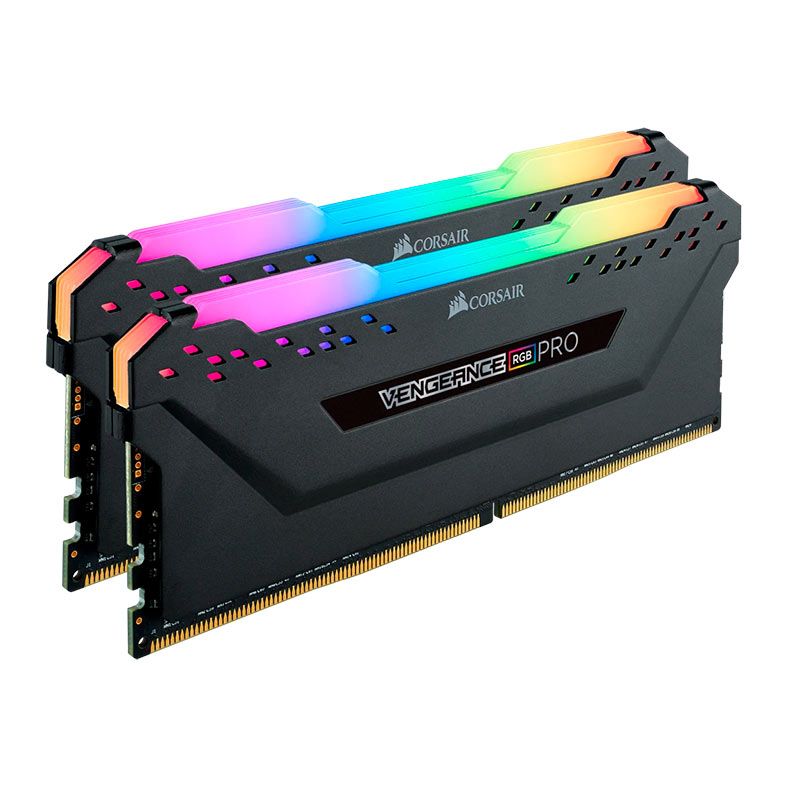 Memoria Corsair Vengeance Pro, RGB, 32GB (2x16GB), DDR4, 3200MHz, C16, Preto, CMW32GX4M2E3200C16