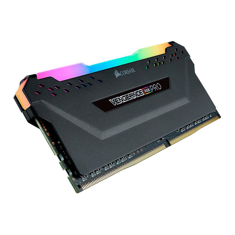 Memoria Corsair Vengeance RGB PRO, 8GB (1x8GB), DDR4, 3200MHz, C16, Preta, CMW8GX4M1Z3200C16