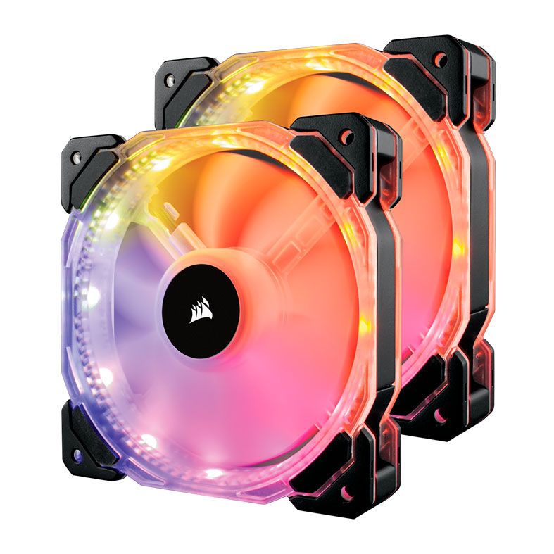 Kit Ventoinhas Corsair HD140 RGB 2x140mm, CO-9050069-WW